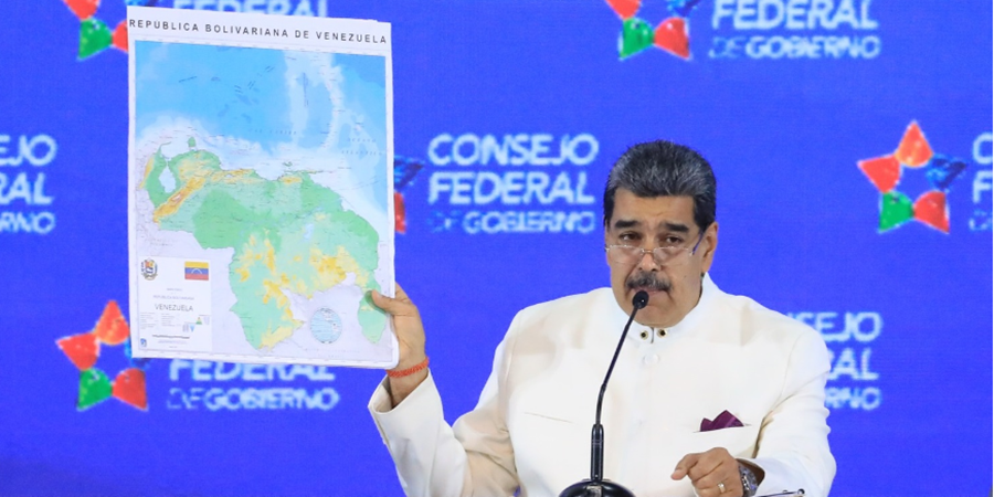Maduro já terminou de desenhar Esquibo no novo mapa da Venezuela foto de fontes abertas