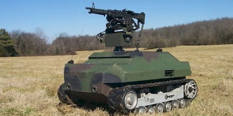 UGVs equipados com metralhadoras são destaque na estratégia militar ucraniana./ Fontes Abertas